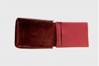 LACONIC SHELL V RED | Тонкий кожаный бумажник красный