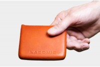LACONIC SHELL Slim Minimal Leather Wallet