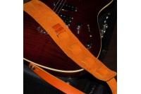 Кожаный ремень для гитары LACONIC CLASSIC рыжий