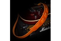 Кожаный ремень для гитары LACONIC CLASSIC рыжий