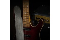 Кожаный ремень для гитары LACONIC CLASSIC тёмно-серый
